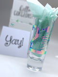 Happy 21st Birthday Shot Glass Gift Box | Birthday Gift | Shot Glass | Personalized Shot Glass | Tall Shooter | Twenty One