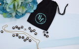 Personalized Name Necklace | Mom Necklace | Bead Necklace | 90s trend | Monogram necklace | Alphabet Beads | Letter Beads | Gold ball chain