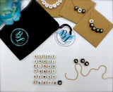 Personalized Name Necklace | Mom Necklace | Bead Necklace | 90s trend | Monogram necklace | Alphabet Beads | Letter Beads | Gold ball chain