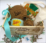 Stars Hollow Crate Gift Set | Gift Crate | Gift Set | Coffee Mug | Luke's Mug | Doose's Market Bag | Canvas Tote | Gift Box | Gilmore Girls