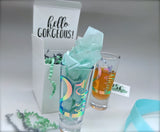 Happy 21st Birthday Shot Glass Gift Box | Birthday Gift | Shot Glass | Personalized Shot Glass | Tall Shooter | Twenty One